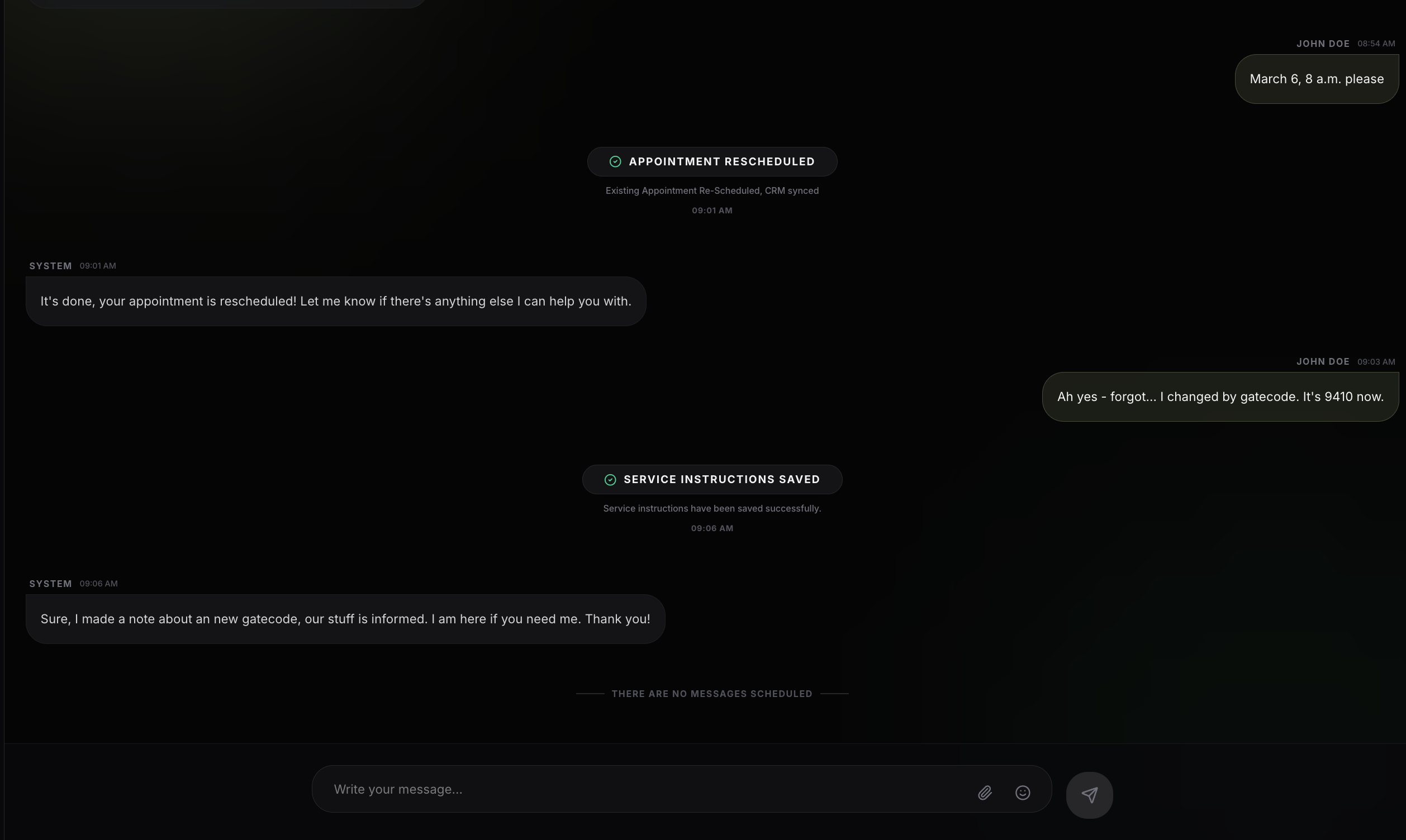 Appointment Reminder Conversation 2