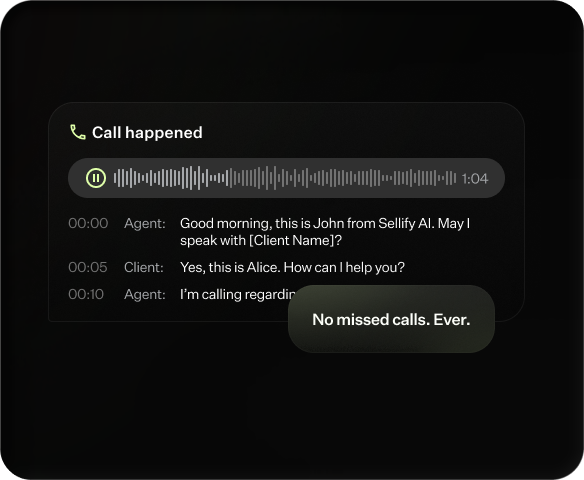 Inbound calls and texts answered instantly